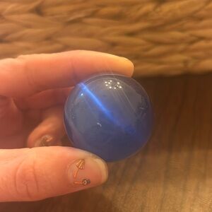 Blue sphere with flash